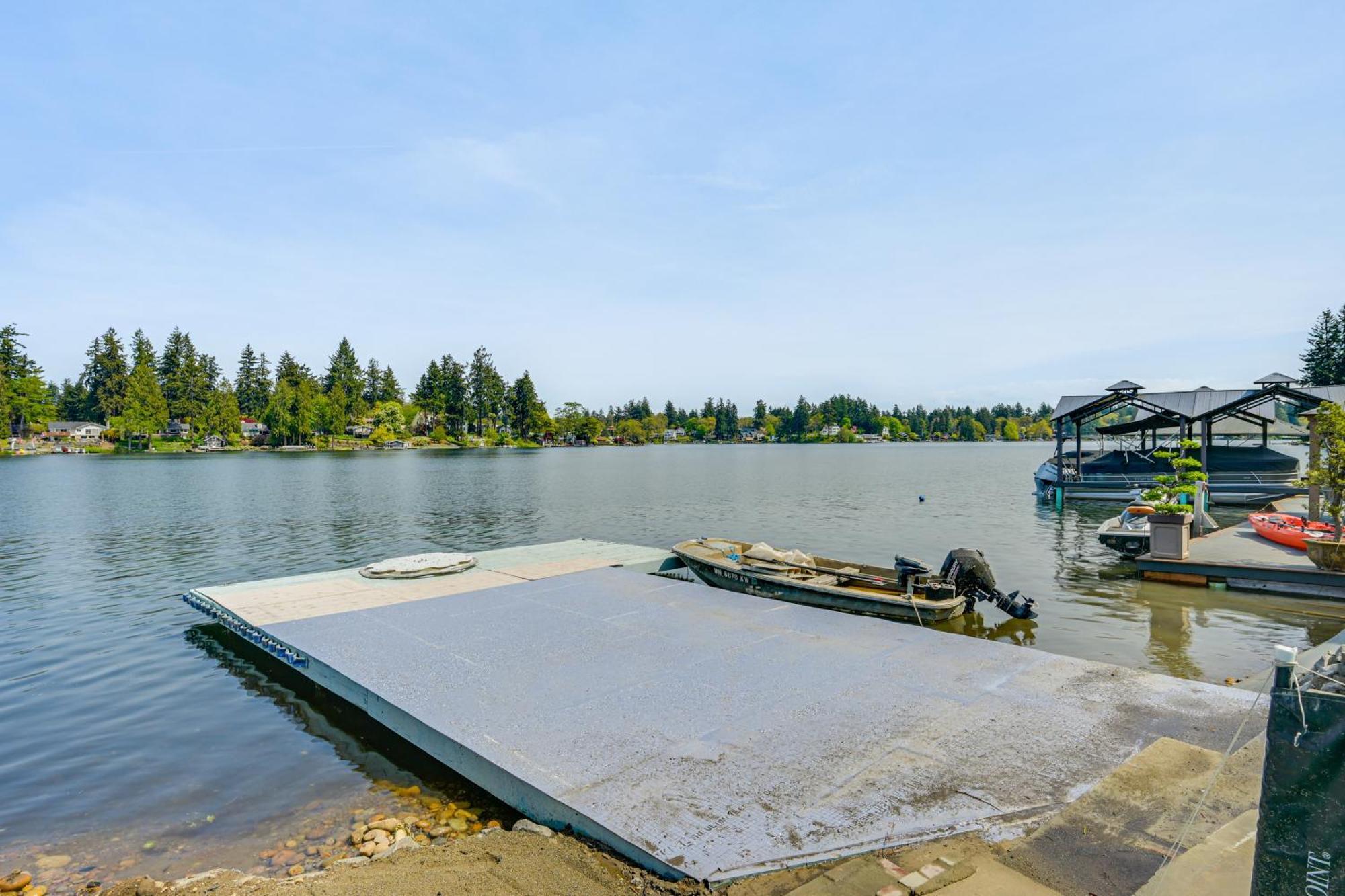 Tacoma Home On Steilacoom Lake With Dock! Экстерьер фото