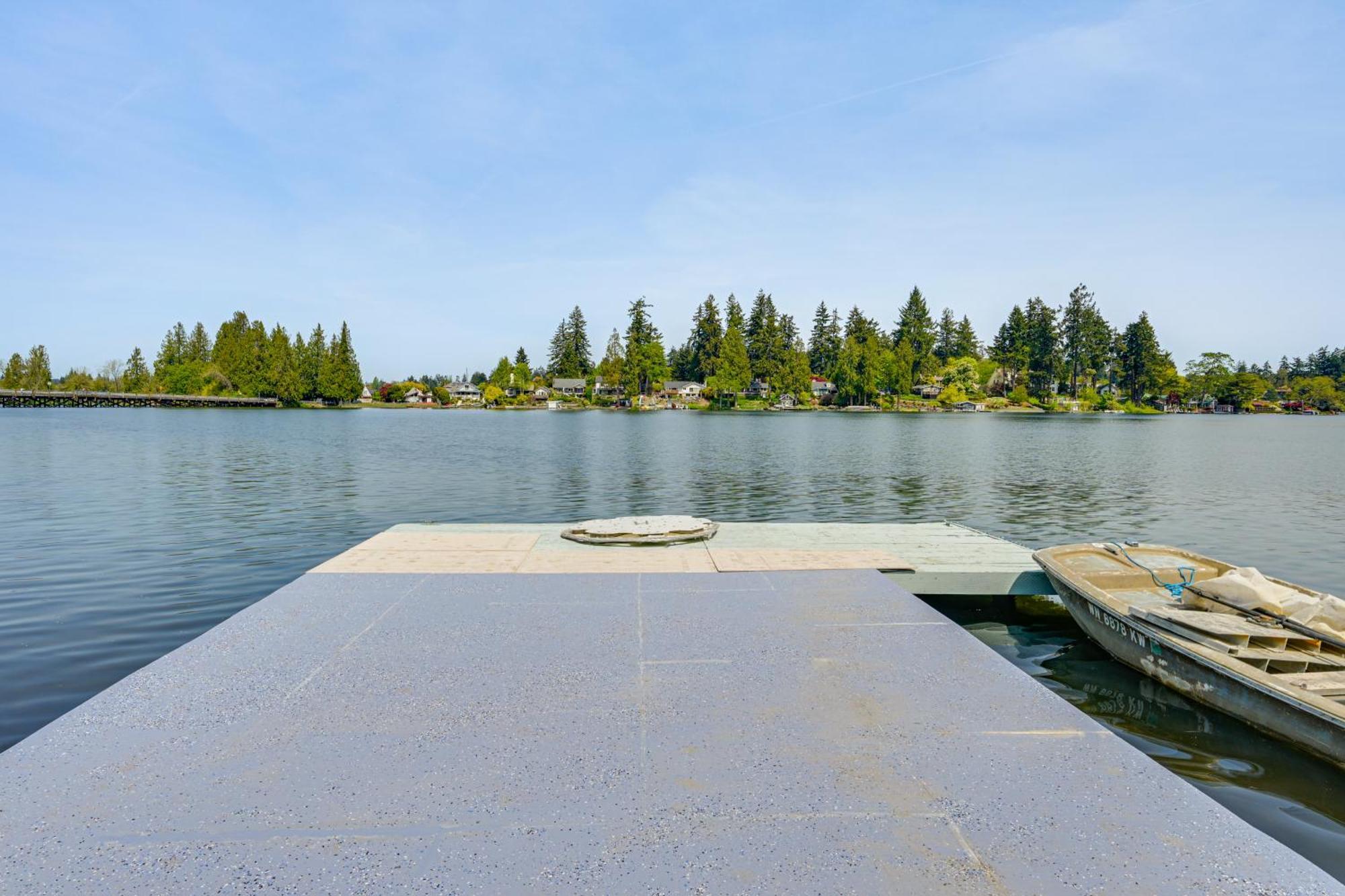 Tacoma Home On Steilacoom Lake With Dock! Экстерьер фото
